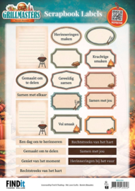 Berrie's Beauties Scrapbook Labels - Grillmasters - NL BBSL004