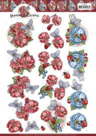 3D Cutting Sheet - Yvonne Creations - Ladybug and Butterfly  CD11712