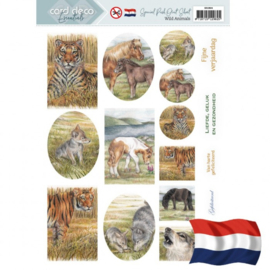Push Out Scenery Special - Card Deco Essentials - Wild Animals - Dutch SB10804
