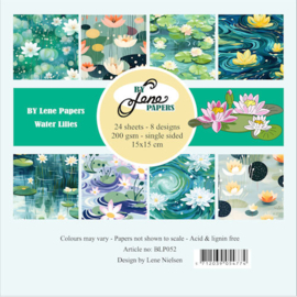 By Lene Papers 15x15 cm Water Lilies BLP052