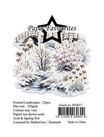 Paper Favourites Die-Cuts Frosted Landscapes (22 pcs) PFD077