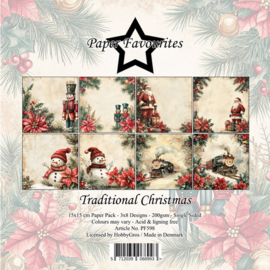 Paper Favourites 15x15 cm Traditional Christmas PF598