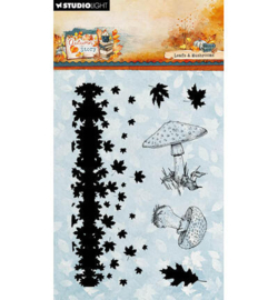 SL-AS-STAMP971 - StudioLight Clear Stamps – Leaves and Mushrooms Autumn Story nr. 971