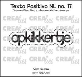 Crealies Texto Positivo opkikkertje - NL (H) POSNL17 58x14 mm