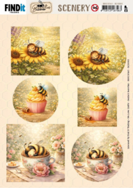 Scenery Push out - Berries Beauties - Sweet Honey Bees (GRATIS BIJ BC10003)