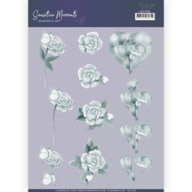 3D Cutting Sheet - Jeanine's Art - Sensitive Moments - Grey Calla Lily  CD11523