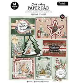 SL-ES-CMP13 - Card making pad Festive Forest Essentials nr.13