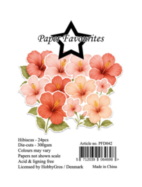 Paper Favourites Die-Cuts Hibiscus PFD042