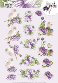 3D Cutting Sheet - Precious Marieke - Chrysanthemum  CD11354