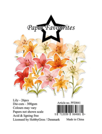 Paper Favourites Die-Cuts Lily  PFD041