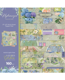 Hydrangea 8x8 Inch Topper Pad (NG-HY-QTOP8)