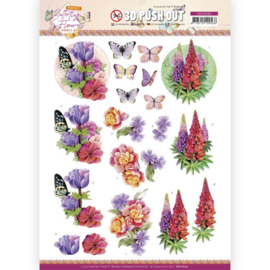 3D Push Out - Jeanine's Art - Perfect Butterfly Flowers - Anemone  SB10640