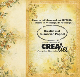 Designpapier Let's have a drink E Crealies CLPZ037