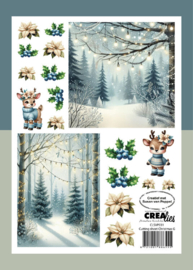 Knipvel Kerst G Crealies CLSVP031
