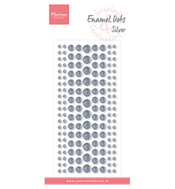 PL4524 - Enamel Dots, Silver Glitter