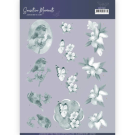 3D Cutting Sheet - Jeanine's Art - Sensitive Moments - Grey Lily  CD11521