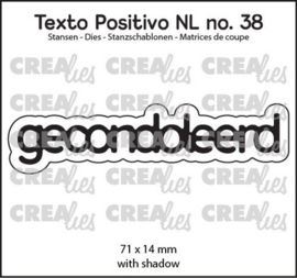 Crealies Texto Positivo gecondoleerd - NL (H) POSNL38 71x14mm