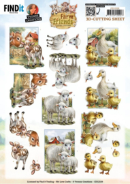 3D Cutting Sheet - Yvonne Creations - Farm Friends - Mother and Child CD12329
