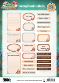 Berrie's Beauties Scrapbook Labels - Happy Gnomes - NL BBSL008