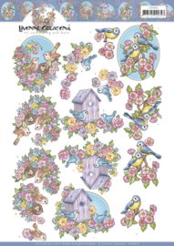 3D Cutting Sheet - Yvonne Creations - Flowers and Birds  CD11616