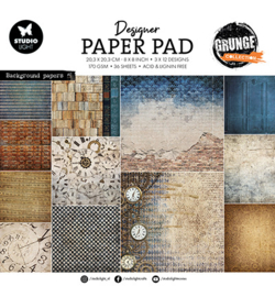 SL-GR-DPP313 - Paper Pad Background Grunge Collection nr.313 (	36 sheets / 203,2x203,2mm)