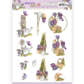 3D Push Out - Precious Marieke - Beautiful Garden - Butterfly SB10532