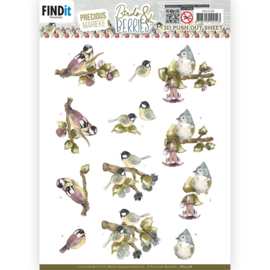 3D Push Out Sheet - Precious Marieke - Birds and Berries - Gooseberries  SB10708