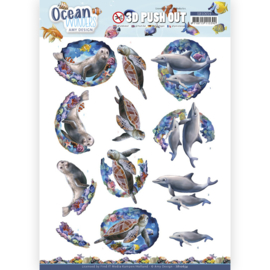 3D Push Out - Amy Design - Ocean Wonders - Sea Turtle  SB10654