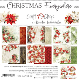 Craft O Clock Paper Pack 20x20 cm Christmas Everywhere CC-C69-CE-07