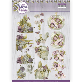 3D Cutting Sheet - Precious Marieke - Purple Passion - Pumpkin Passion  CD11847