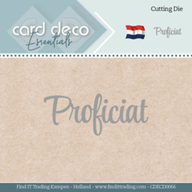Card Deco Essentials - Dies - Proficiat  CDECD0066
