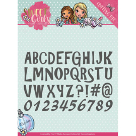 Die - Yvonne Creations - Sweet Girls - Lovely Alphabet   YCD10121