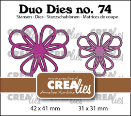 Duo Dies no. 74, Open bloemen 30 Crealies CLDD74