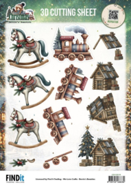 3D Cutting Sheet - Berries Beauties - Good Old Christmas - Christmas Toys  CD12519