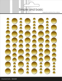 Enamel Dots Metallic Gold Matte SBA028