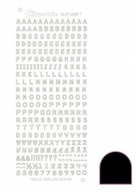 Clippunch Alphabet sticker adhesive black