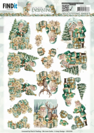 3D Cutting Sheets - Amy Design - Enchanting Christmas - Santa CD12192