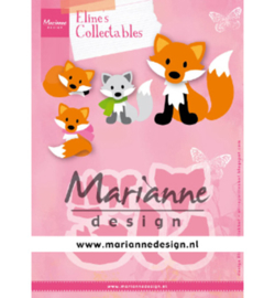 COL1474 - Eline's Cute Fox 8 pcs, 99 x 68 mm