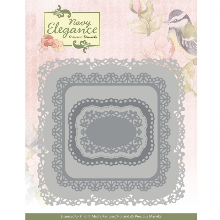 Dies - Precious Marieke- Navy Elegance - Elegance Frame PM10278