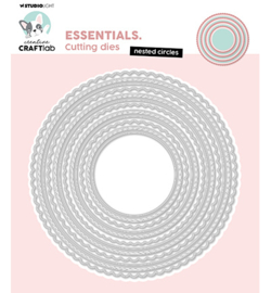 CCL-ES-CD744 - Nested circles Essentials nr.744 (12pcs / 142x142x1mm