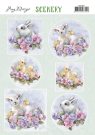Push Out Scenery - Amy Design - Spring Animals CDS10021