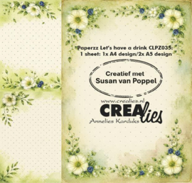 Designpapier Let's have a drink C Crealies CLPZ035