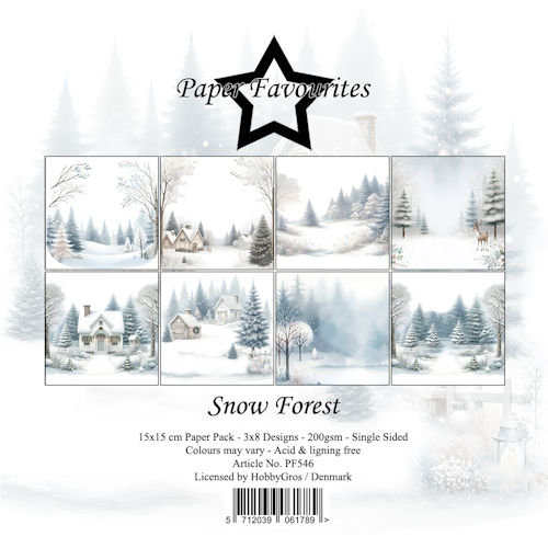 Paper Favourites 15x15 cm Snow Forest PF546