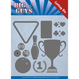 Dies - Yvonne Creations - Big Guys - Play to Win   YCD10170