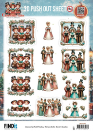 3D Pushout Sheet - Berries Beauties - Victorian Christmas Tales - A Christmas Serenade   SB11139