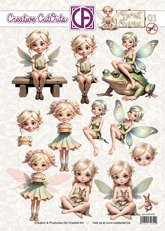 Forest Fairies Stansvel Fairy met dieren  CCO-019