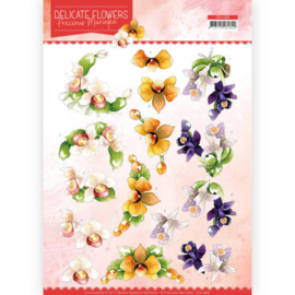 3D Cutting sheet - Precious Marieke - Delicate Flowers - Orchid  CD11488