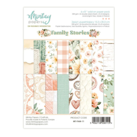 Mintay - Family Stories - 6x8 Inch Add-On Paper Pad MT-FAM-11