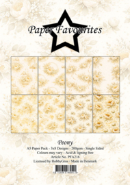 Paper Favourites A5 Peony PFA216