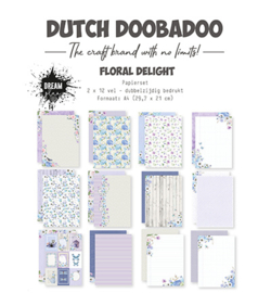 473.005.061 - Designpapier Floral Delight 2x12 sheets / A4
